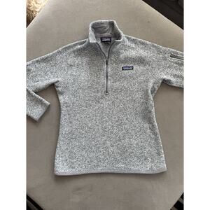 Patagonia Fleece Better Sweater Jacket 1/4 Zip Womens Size Small Heather Gray